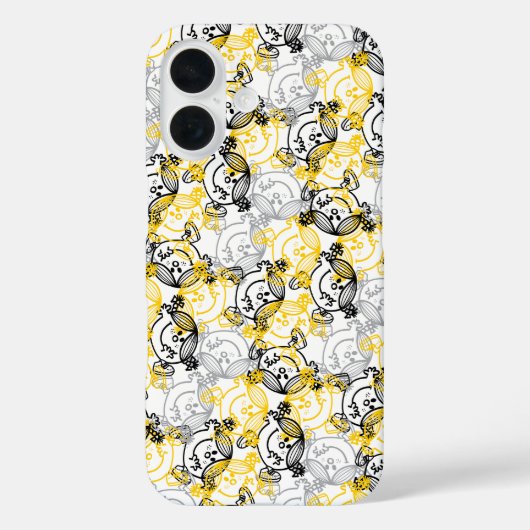 Little Sunshine Yellow Character Pattern Case-Mate iPhone Hülle (Rückseite)