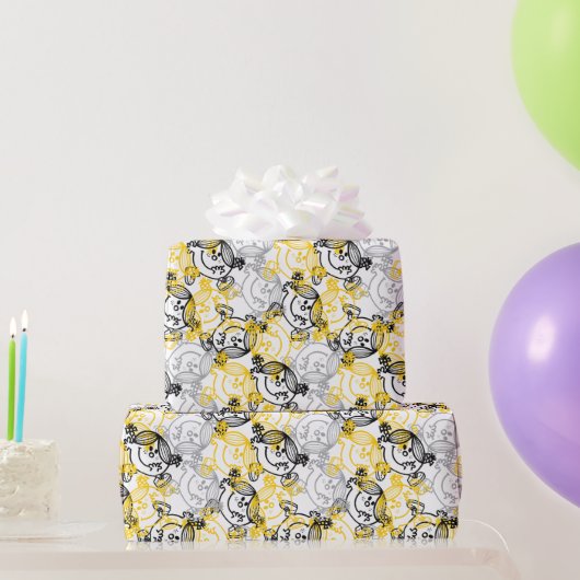 Little Sunshine Yellow Character Pattern Geschenkpapier (Partygeschenke)