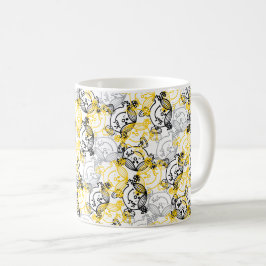 Little Sunshine Yellow Character Pattern Kaffeetasse