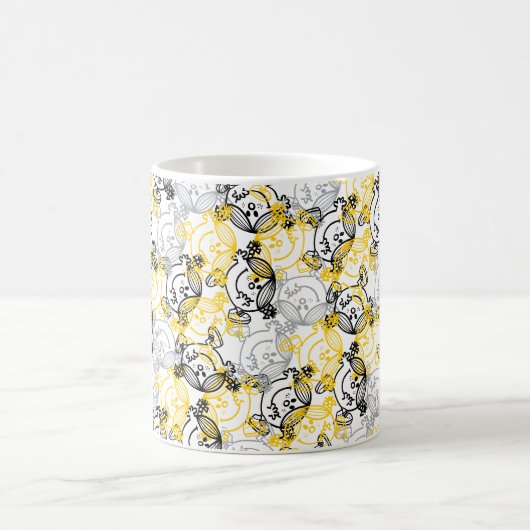Little Sunshine Yellow Character Pattern Kaffeetasse (Mittel)