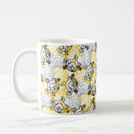 Little Sunshine Yellow Character Pattern Kaffeetasse