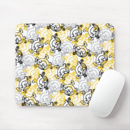 Little Sunshine Yellow Character Pattern Mousepad (Mit Mouse)