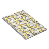 Little Sunshine Yellow Character Pattern Notizblock (Rechte Seite)