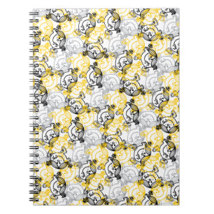Little Sunshine Yellow Character Pattern Notizblock