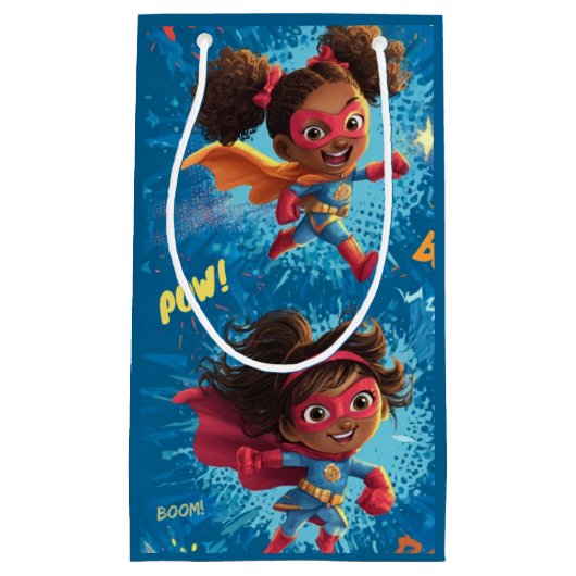 Little Superheroes Party Kleine Geschenktüte (Vorderseite)