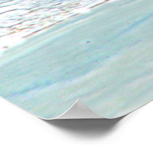 Little Surfer Girl Poster (Ecke)