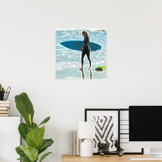 Little Surfer Girl Poster (Heimbüro)