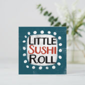 Little Sushi Roll Grußkarte Karte (Stehend Vorderseite)