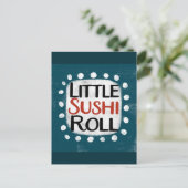Little Sushi Roll Postcard Postkarte (Stehend Vorderseite)