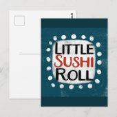 Little Sushi Roll Postcard Postkarte (Vorne/Hinten)