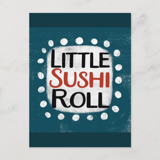 Little Sushi Roll Postcard Postkarte (Vorderseite)