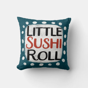Little Sushi Roll Throw Kissen