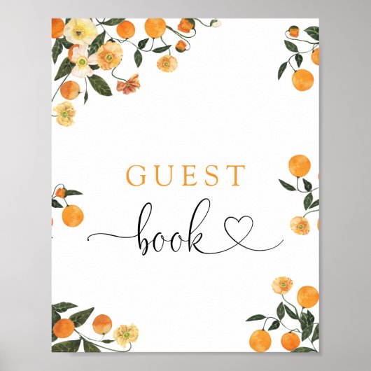 Little Süsse Baby Shower Guest Book Poster (Vorne)