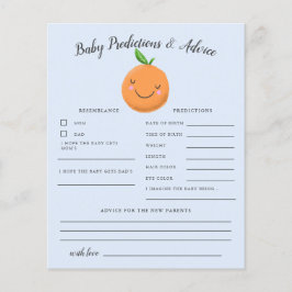 Little Süsse Blue Baby Predictions & Advice Card