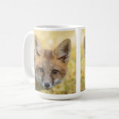 Little Süsse Fox Portrait Kaffeetasse (Vorderseite Links)