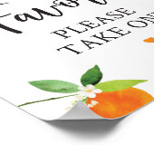 Little Süsse Greenery Floral Gefallen Zeichen Poster (Ecke)