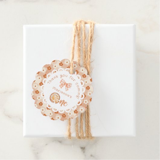 Little Süsse Pie 1. Birtdhay Danke Geschenkanhänger (Beispiel)