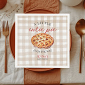 Little Süsse Pie Baby Shower Gingham Fall Serviette