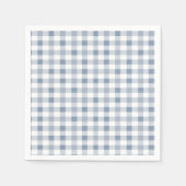 Little Süsse Pie Blueberry Gingham Baby Shower Serviette (Vorderseite)