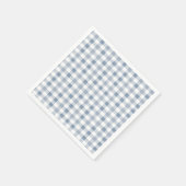 Little Süsse Pie Blueberry Gingham Baby Shower Serviette (Ecke)
