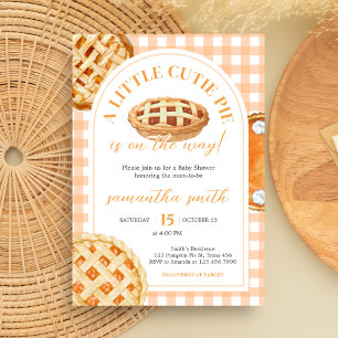 Little Süsse Pie Gingham Baby Shower Einladung
