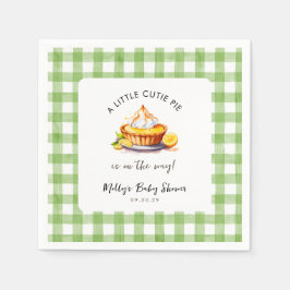 Little Süsse Pie Gingham Baby Shower Serviette