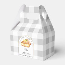 Little Süsse Pie Gray Gingham Kariert Baby Dusche