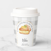 Little Süsse Pie Gray Gingham Kariert Baby Dusche