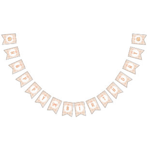 Little Süsse Pie Happy BIrthday Gingham Bogen Wimpelkette