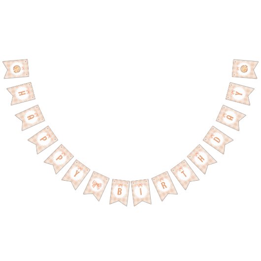 Little Süsse Pie Happy BIrthday Gingham Bogen Wimpelkette (Alle)