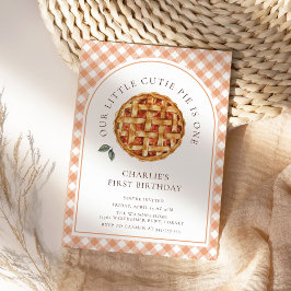 Little Süsse Pie Herbst 1. Geburtstag Einladung