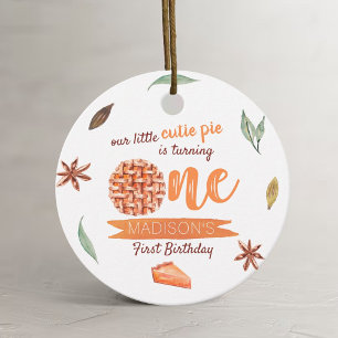 Little Süsse Pie Herbst 1. Geburtstag Geschenkanhänger