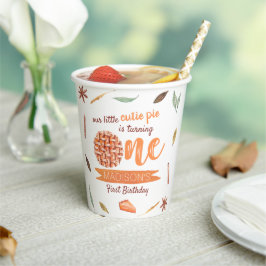 Little Süsse Pie Herbst 1. Geburtstag Pappbecher