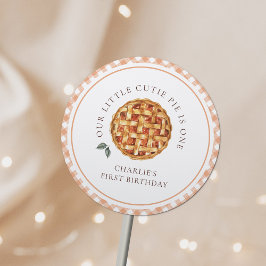 Little Süsse Pie Herbst 1. Geburtstag Runder Aufkleber