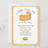Little Süsse Pie - Herbst Babydusche Einladung (Vorderseite)
