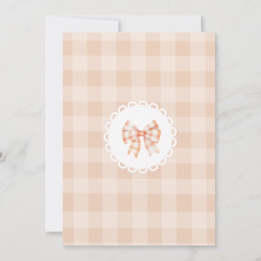 Little Süsse Pie ist Party zum 2. Einladung (Rückseite)