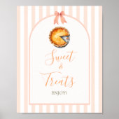 Little Süsse Pie Orange Gingham Sweet Leckereien U Poster (Vorne)