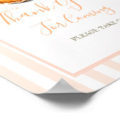 Little Süsse Pie Orange Gingham Vielen Dank Poster (Ecke)