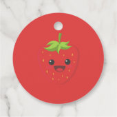 Little Süsse Strawberry Babydusche Geschenkanhänger (Rückseite)
