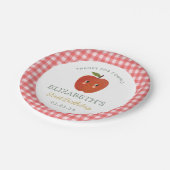 Little Sweet Apple First Geburtstag Pappteller (Schrägansicht)