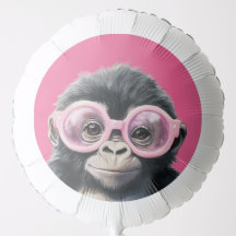 Little, Sweet Gorilla mit rosa Brille