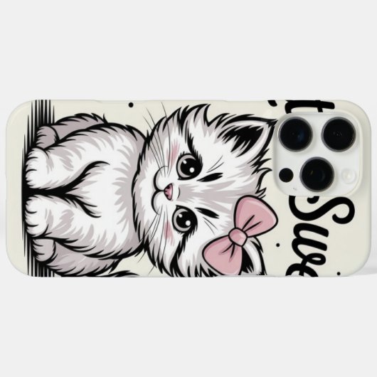 Little Sweet Kitty Case-Mate iPhone Hülle (Rückseite (Horizontal))