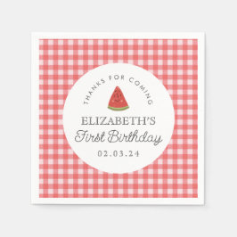 Little Sweet Melon First Geburtstag Serviette