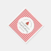 Little Sweet Melon First Geburtstag Serviette (Ecke)