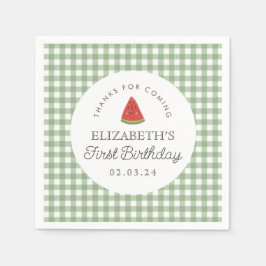 Little Sweet Melon First Geburtstag Serviette