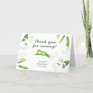 Little Sweet Pea Baby Dusche Vielen Dank Dankeskarte