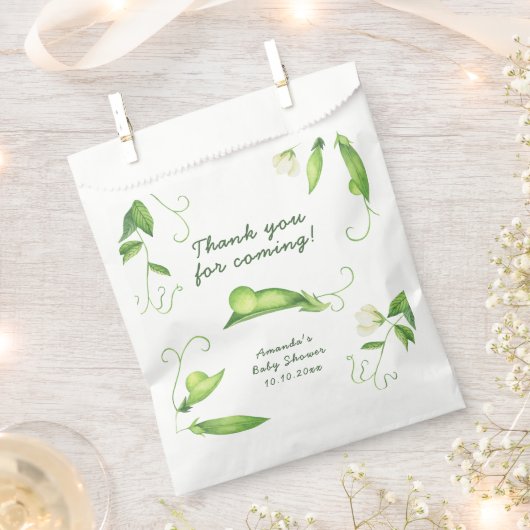 Little Sweet Pea Baby Shower Thank You Geschenktütchen (Ausgeschnitten)