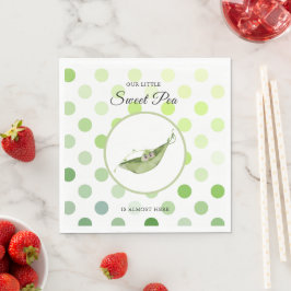 Little Sweet Pea Fast Here Babydusche Napkin Serviette