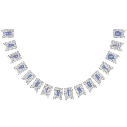 Little Sweet Pea Floral Happy Birthday Wimpelkette (Alle)