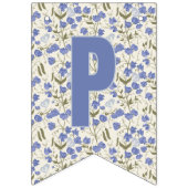 Little Sweet Pea Floral Happy Birthday Wimpelkette (Dritte Fahne)